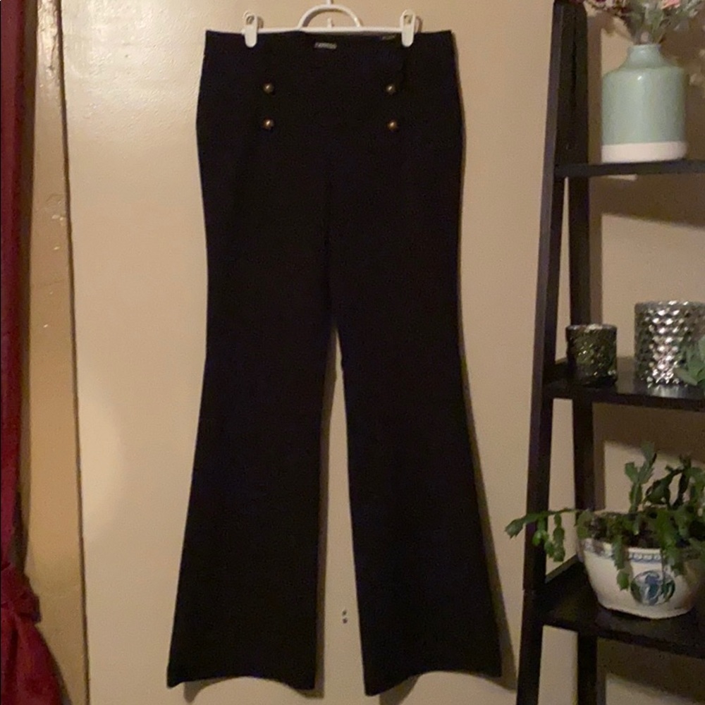 Express High Waist Flare Dress Pants